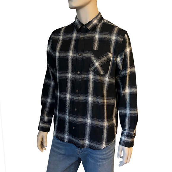 Jachs New York Shirt Recycled Flannel Plaid Tartan Cotton Blend Save the World - Picture 6 of 13